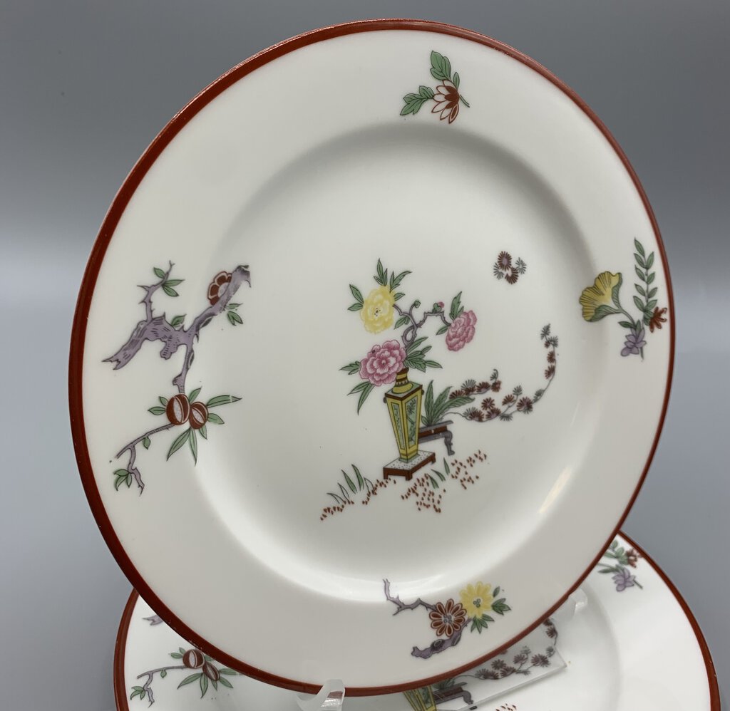 Jean Pouyat Limoges “Oriental” Salad Plates Set/2 hg