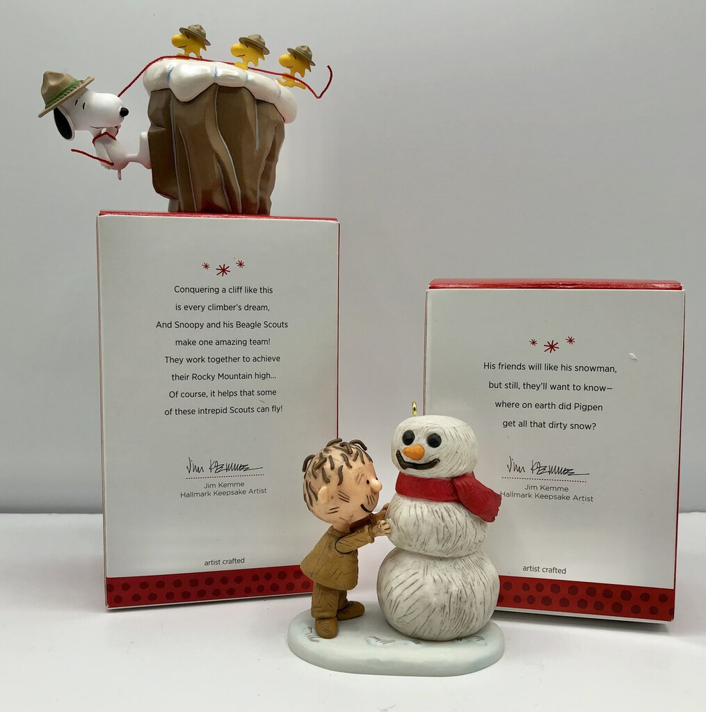2013 Lot of 5 Hallmark Keepsake Peanuts Gang Ornaments /b