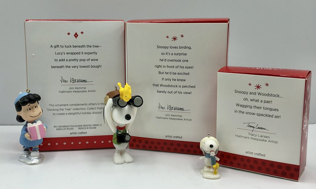 2013 Lot of 5 Hallmark Keepsake Peanuts Gang Ornaments /b