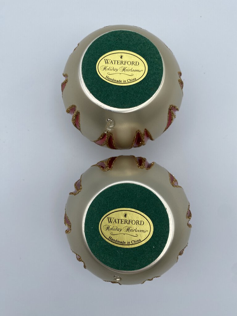 Waterford Holiday Heirlooms Tapered Candle Holders set of 2 /ro