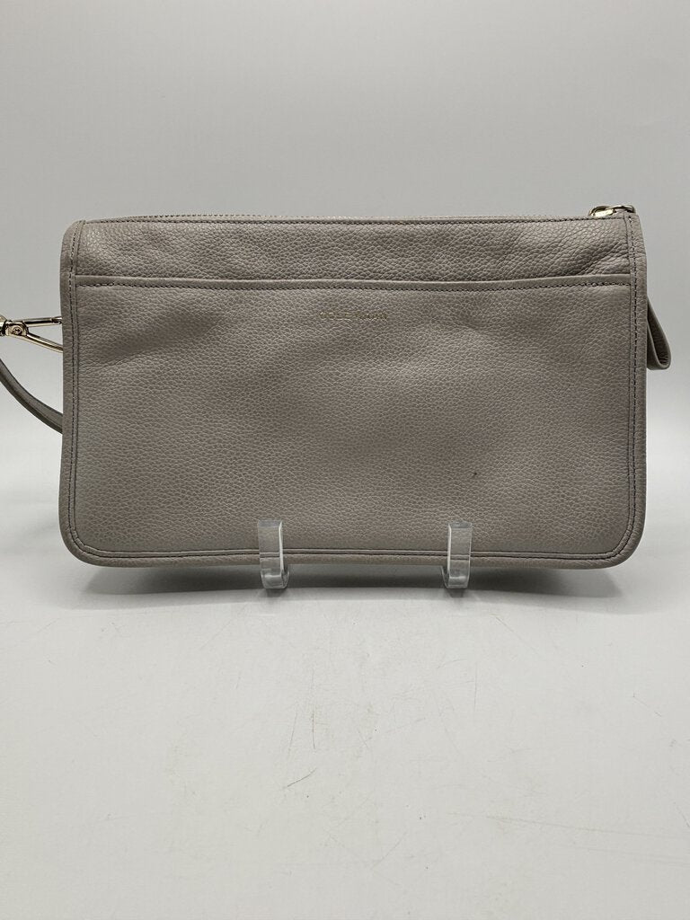 Cole Haan Light Grey/Taupe Leather Crossbody Bag /j