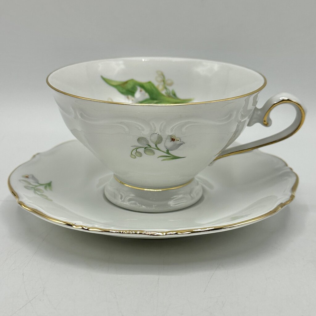 Vintage Winterling Bavaria LILLY 3 Piece Afternoon Tea Set-Footed Teacup, Saucer and Dessert Plate Germany /cb