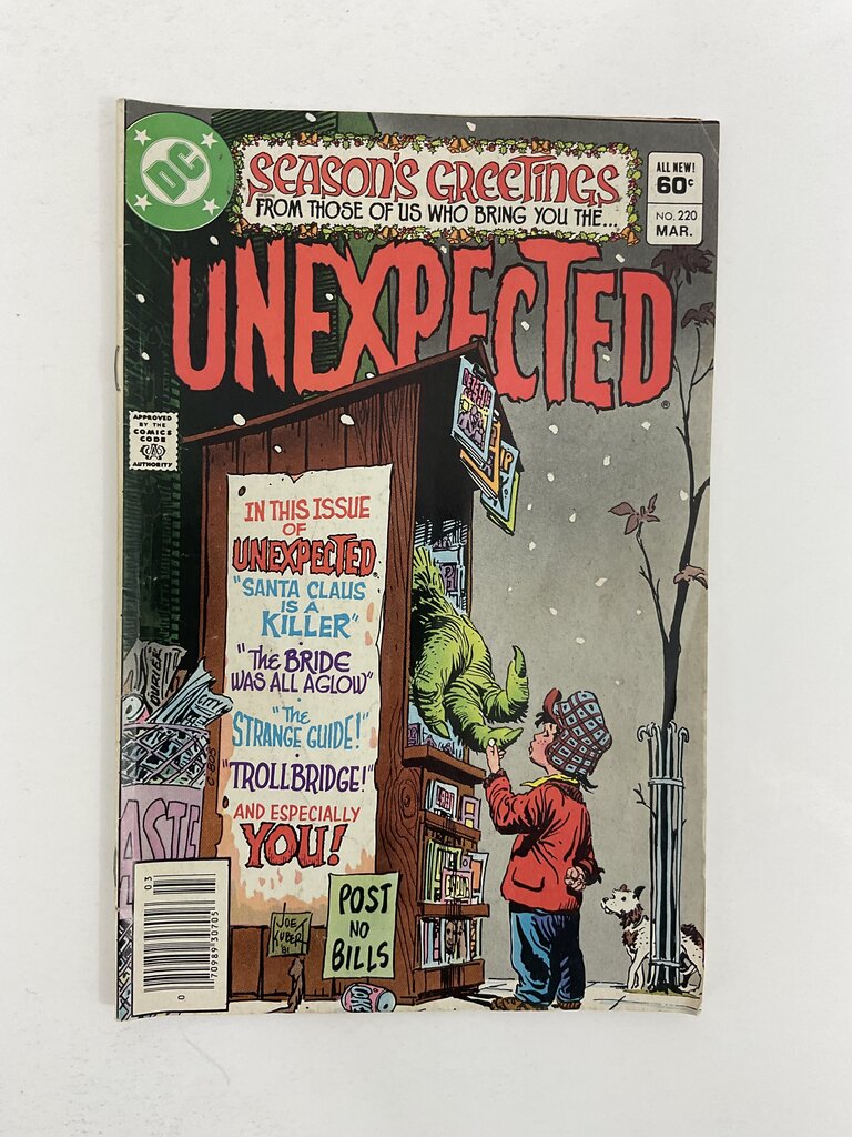 Vintage DC Comics: Tales of the Unexpected Issues 195, 206, 214, 218, 220 - 1970s/1980s /so