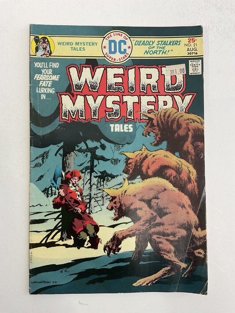 Vintage DC Comics: Weird Mystery Tales Issues 9, 18, 19, 21 - 1973-1975 /so