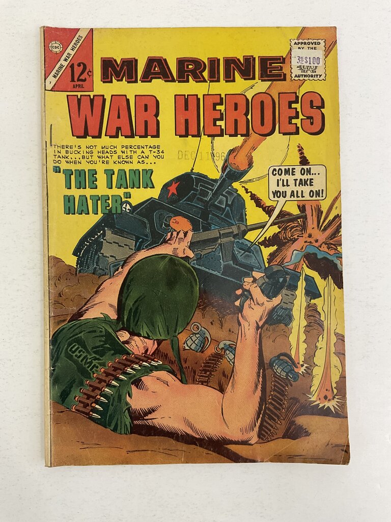 Vintage Bundle of 6 War Themed Comic Books - 1960s-1990s /so