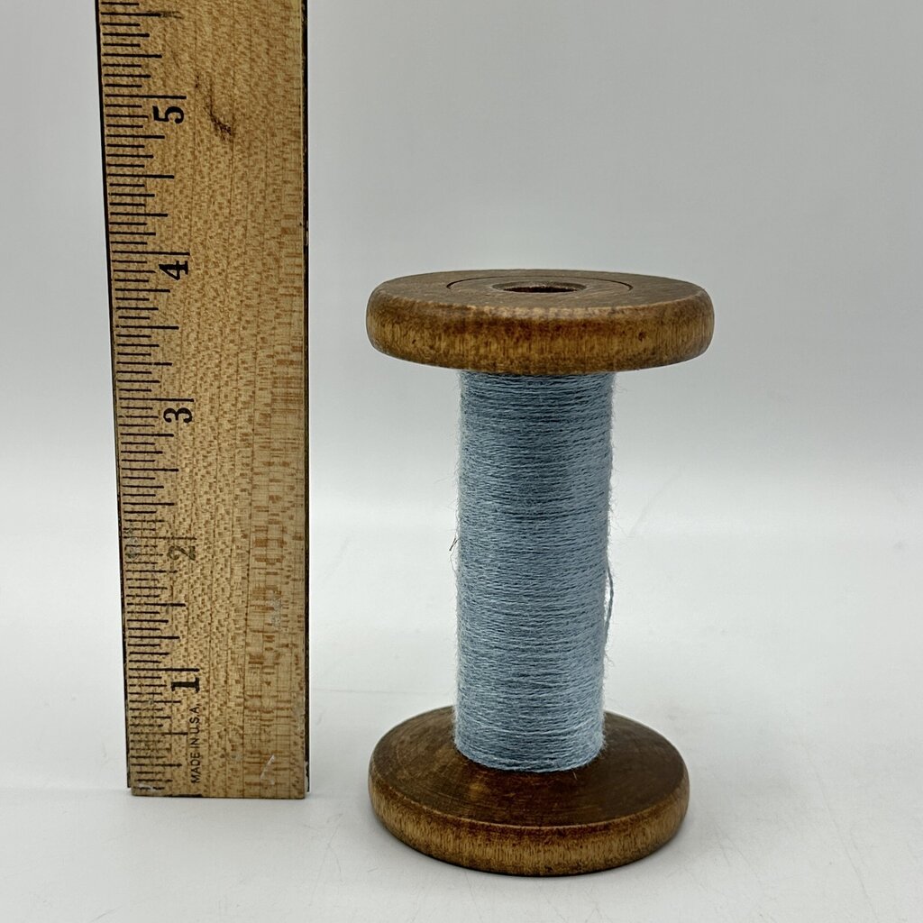 Lot of 11 Vintage Wood & Cardboard Textile Spools, Spindles and Cones w/Colorful Yarn /cb
