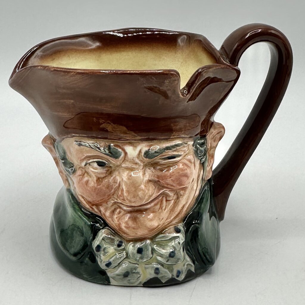 Set of 2 Vintage Royal Doulton Character Jugs Sairey Gamp D5528 & Old Charley D5527 Made In England /cb