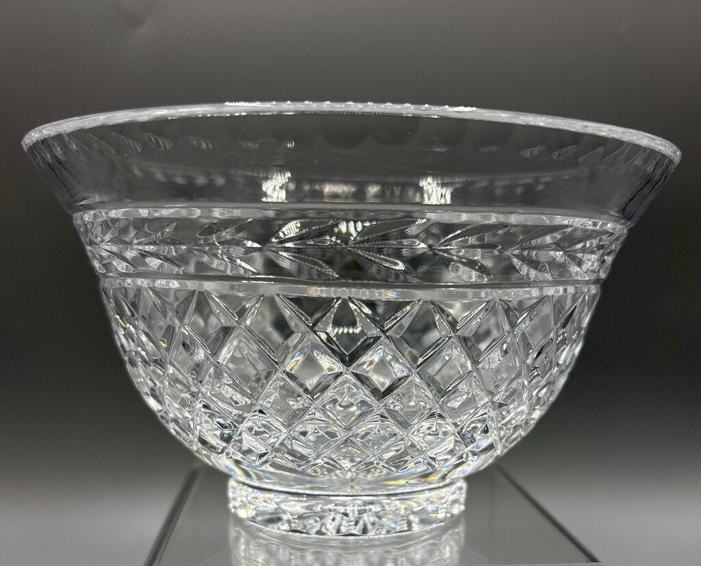 Cut Crystal Diamond Pattern 5.75” Bowl (Rogaska?) /j
