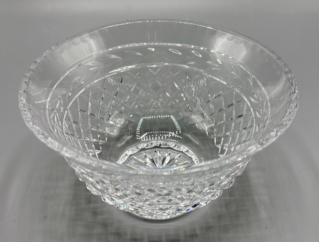 Cut Crystal Diamond Pattern 5.75” Bowl (Rogaska?) /j