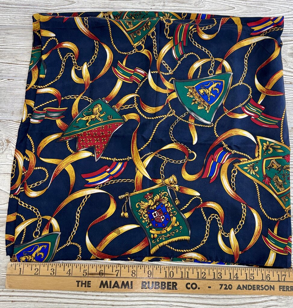 Italian Silk Scarf 35x35” Multi Color /j