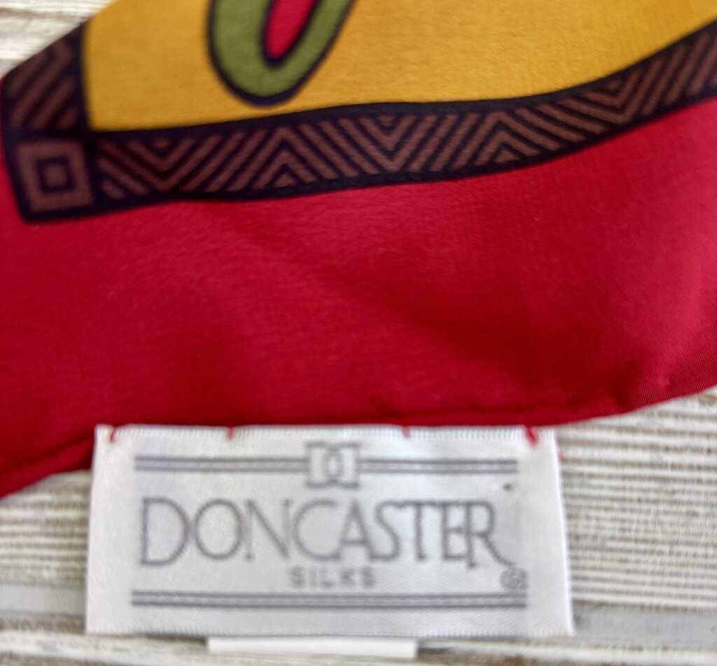 Silk Doncaster 34” Silk Scarf Hand Rolled Edges /j