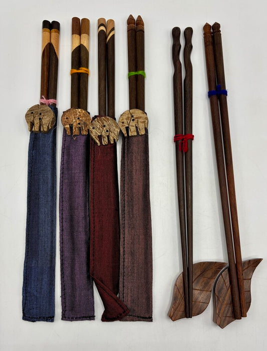 Set of 6 pair of Chop Sticks from Thailand /j