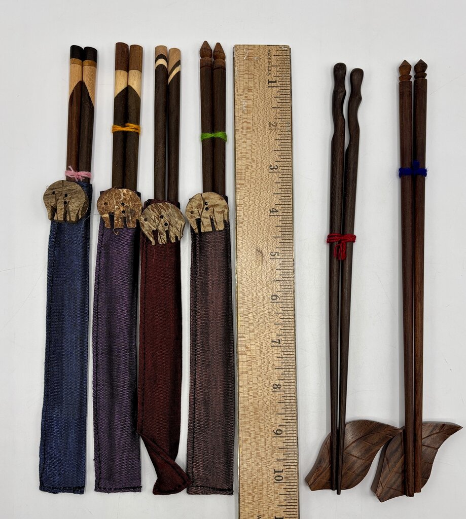 Set of 6 pair of Chop Sticks from Thailand /j