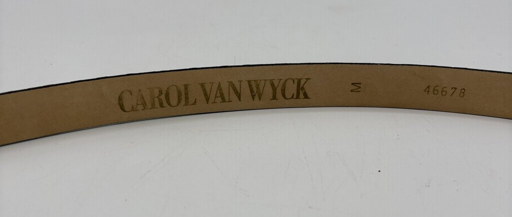 Vtg. Carol VanWyck Italian Leather Belt Sz. M /j