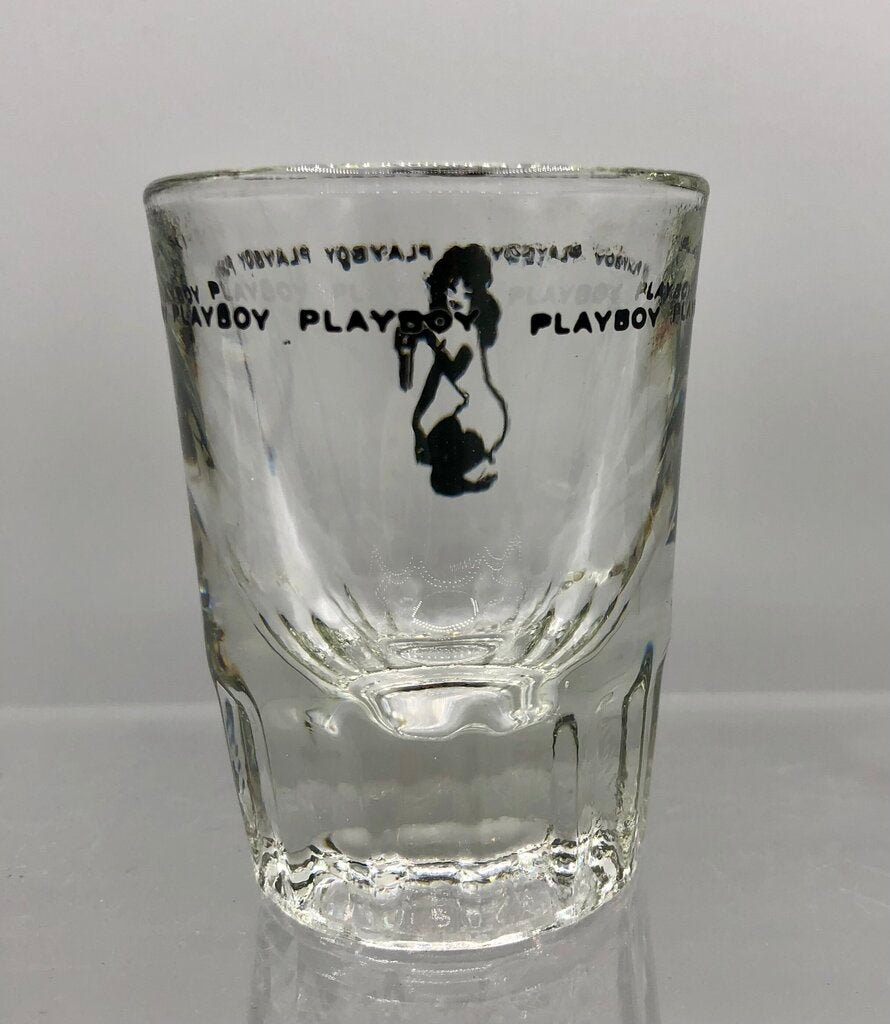 Vintage 1960s Playboy Bunny Shot Glass /b