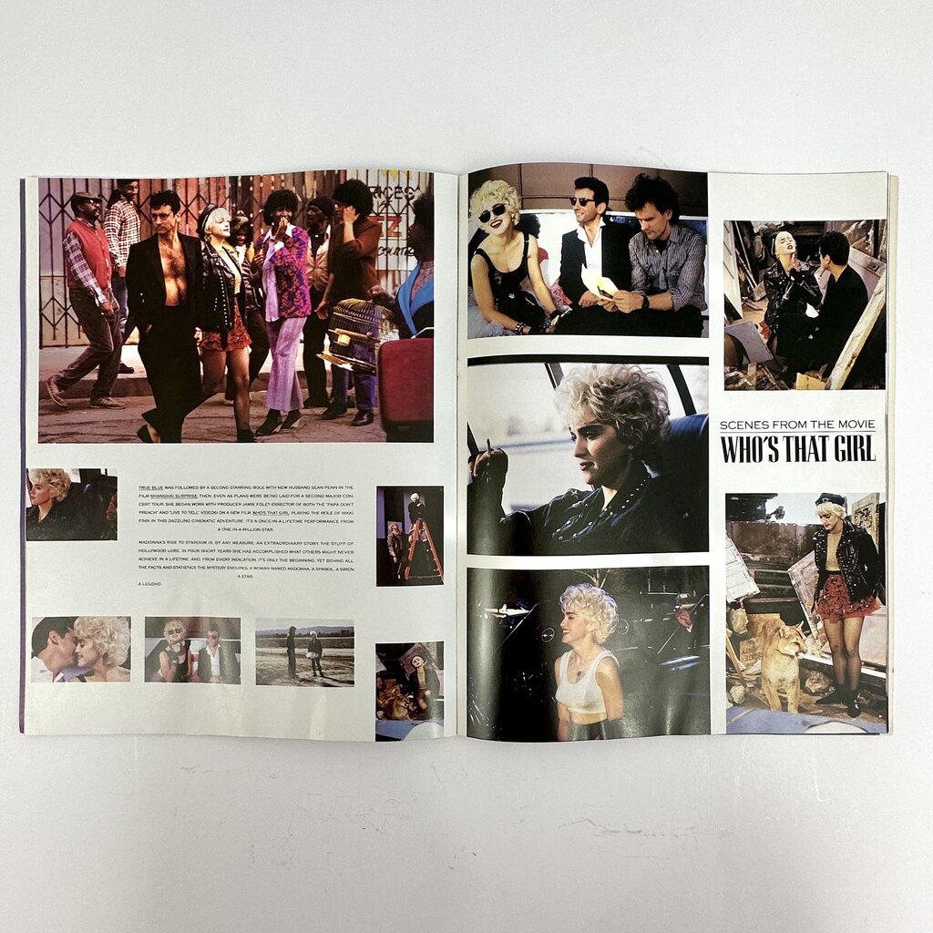 Vintage 1987 Madonna Who’s That Girl World Tour Souvenir Program /cb