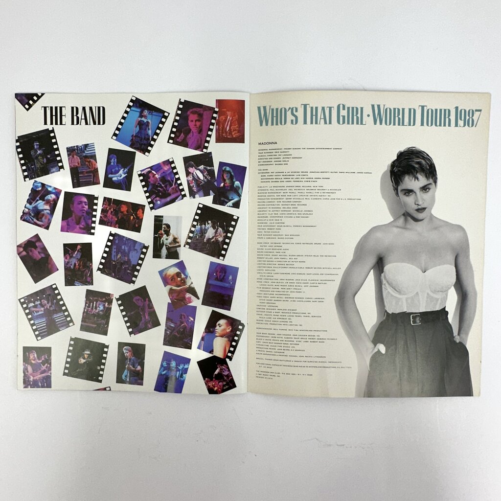 Vintage 1987 Madonna Who’s That Girl World Tour Souvenir Program /cb