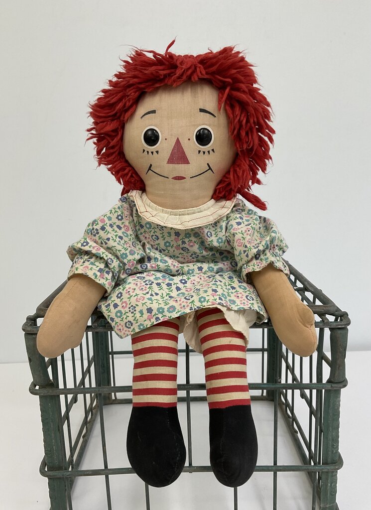 Vintage Raggedy Ann Doll (1960s?) 19” /sb