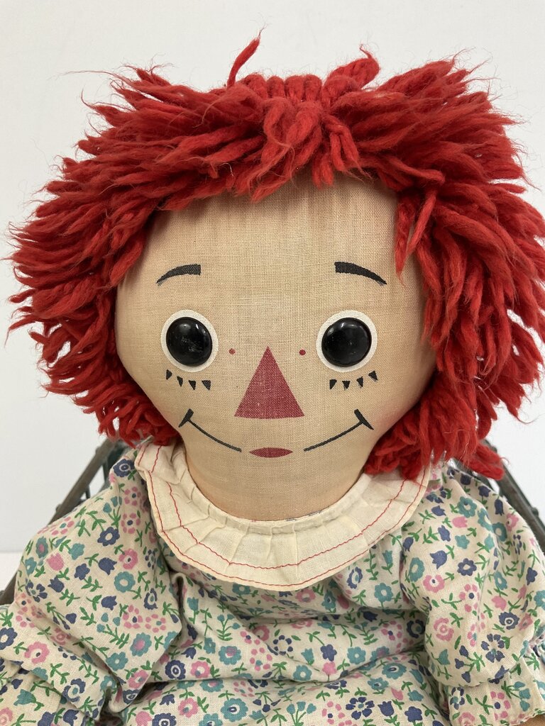 Vintage Raggedy Ann Doll (1960s?) 19” /sb