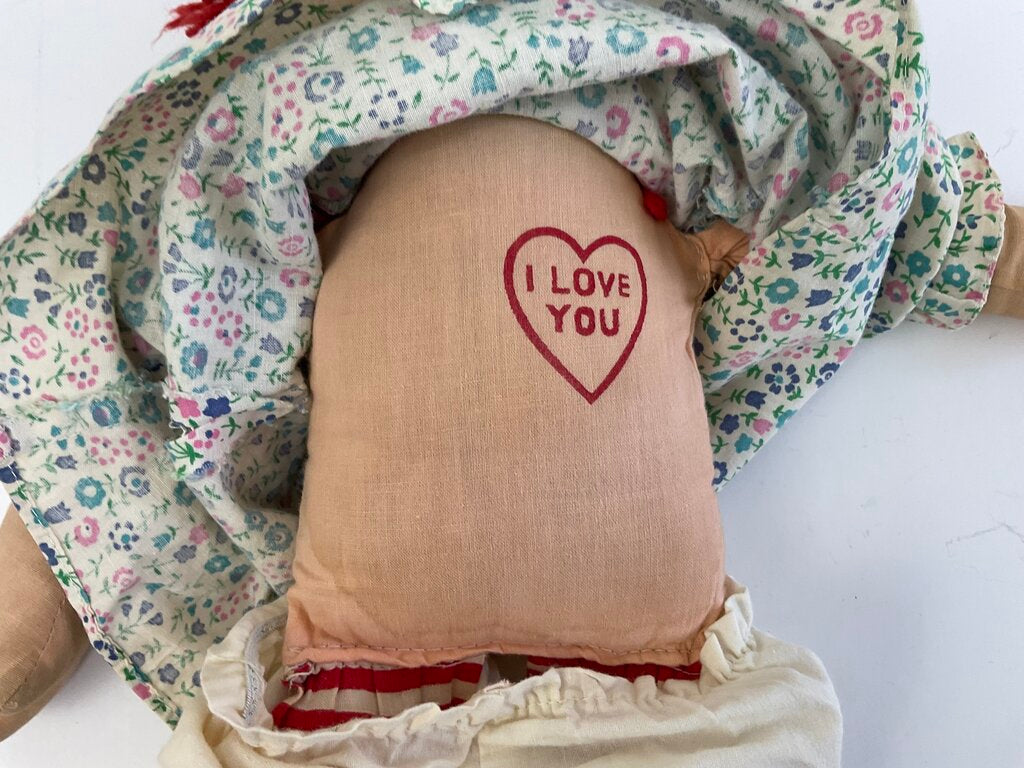 Vintage Raggedy Ann Doll (1960s?) 19” /sb