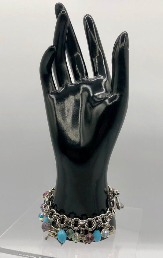 Fanciful Princess Cinderella Charm Bracelet w/ Bangles /b