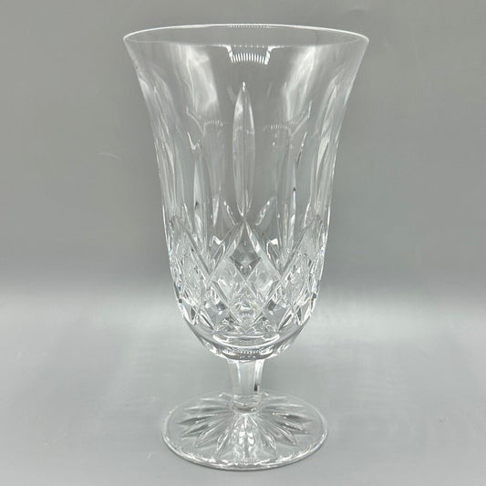 Waterford Crystal LISMORE 6 1/2” Stemmed Iced Tea Glass Modern Logo /cb