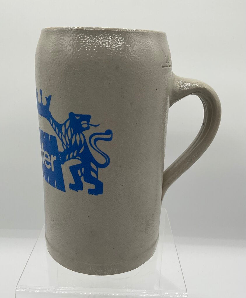 Vintage Stoneware Beer Stein “Zipfer” Brand Lager from Austria 1 Liter /s