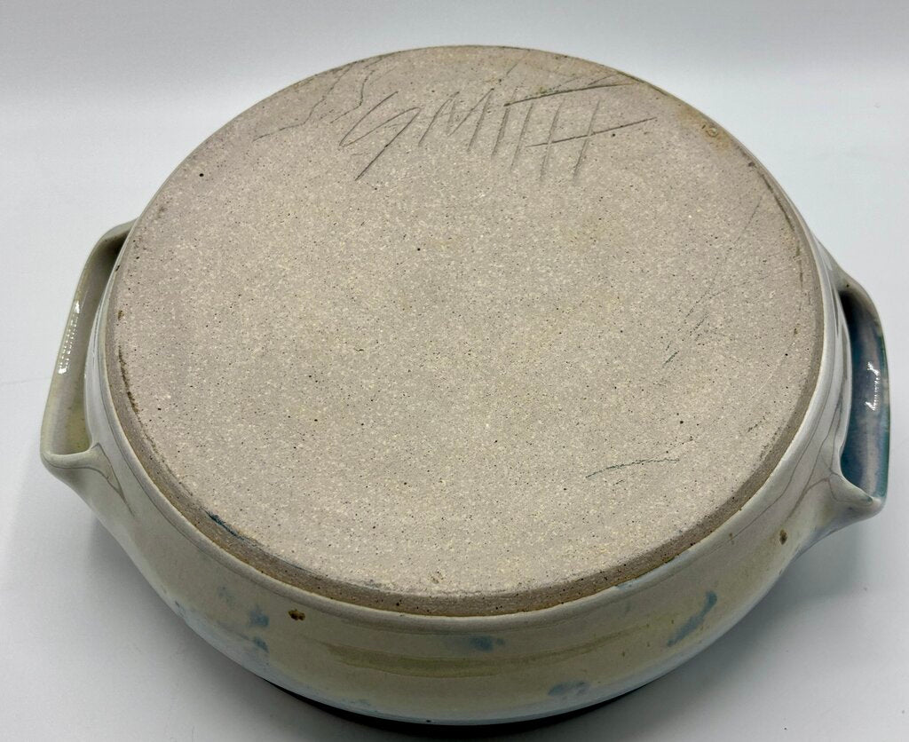 Handmade Pottery Casserole/Serving Dish w/ Handles /j