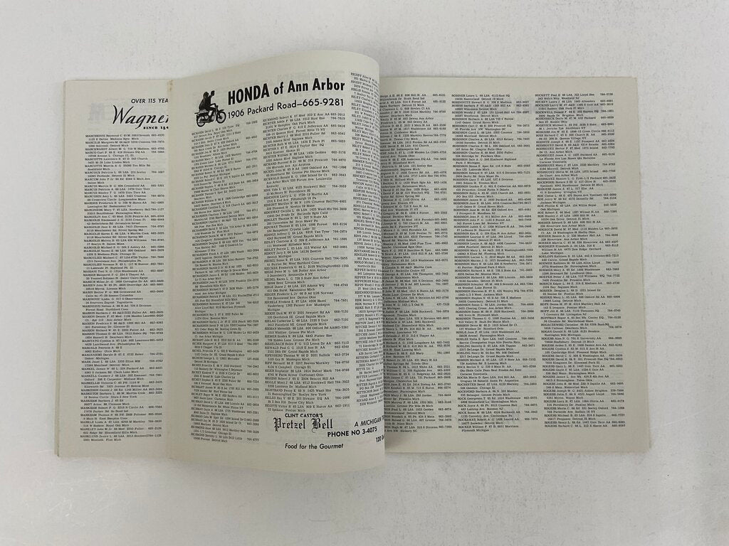 Vintage University of Michigan Student Directory 1964-65 /sb