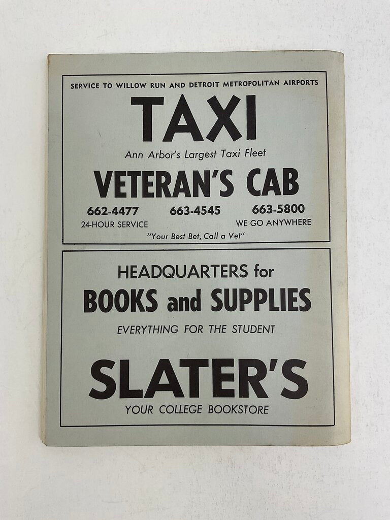 Vintage University of Michigan Student Directory 1964-65 /sb