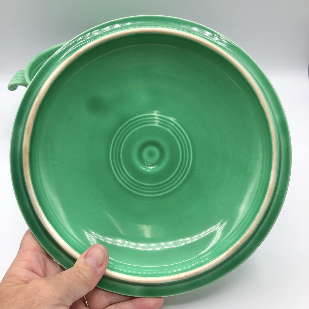 Vintage HLC Fiesta Fiestaware Light Green Covered Casserole Dish /b