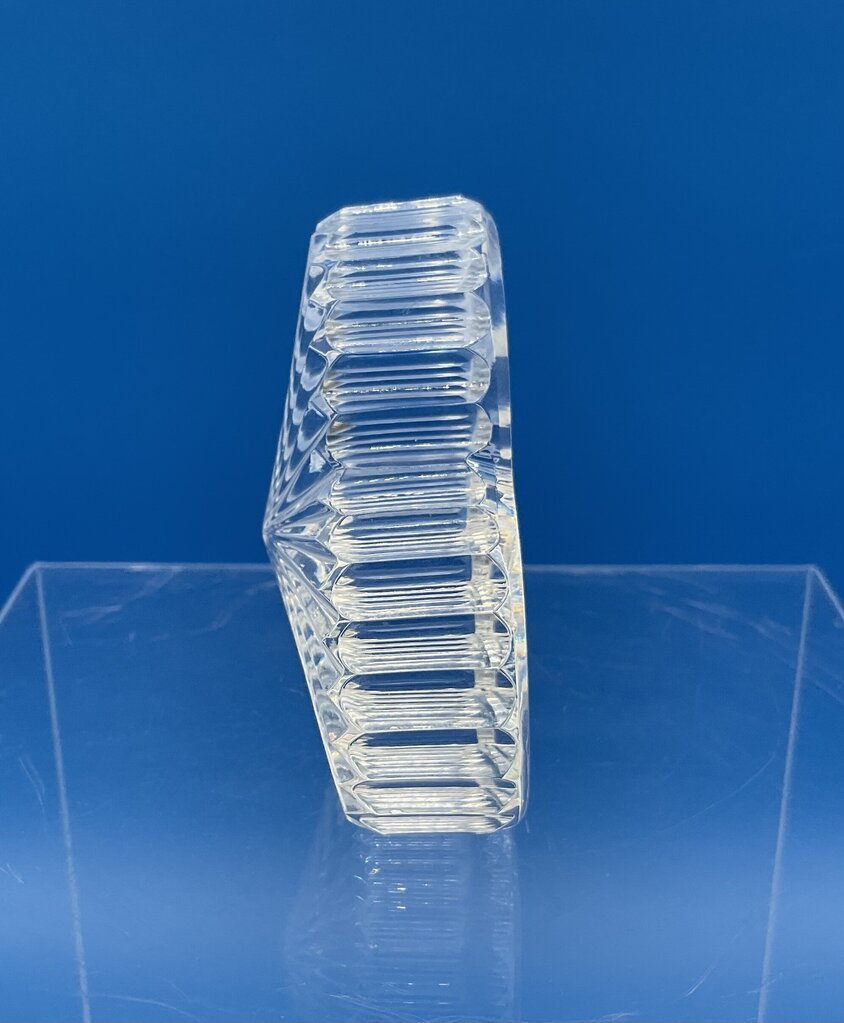 Vintage Waterford Crystal Heart Shaped Paperweight /s