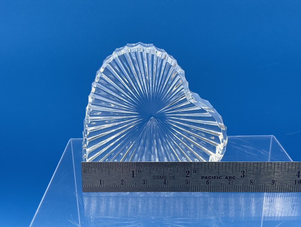 Vintage Waterford Crystal Heart Shaped Paperweight /s