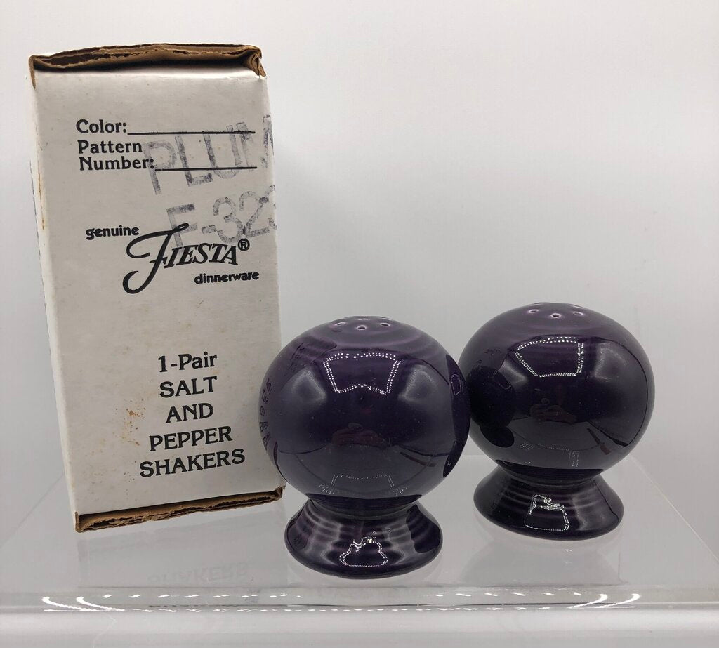 HLC Fiesta 2 5/8” Salt & Pepper Set Plum /b