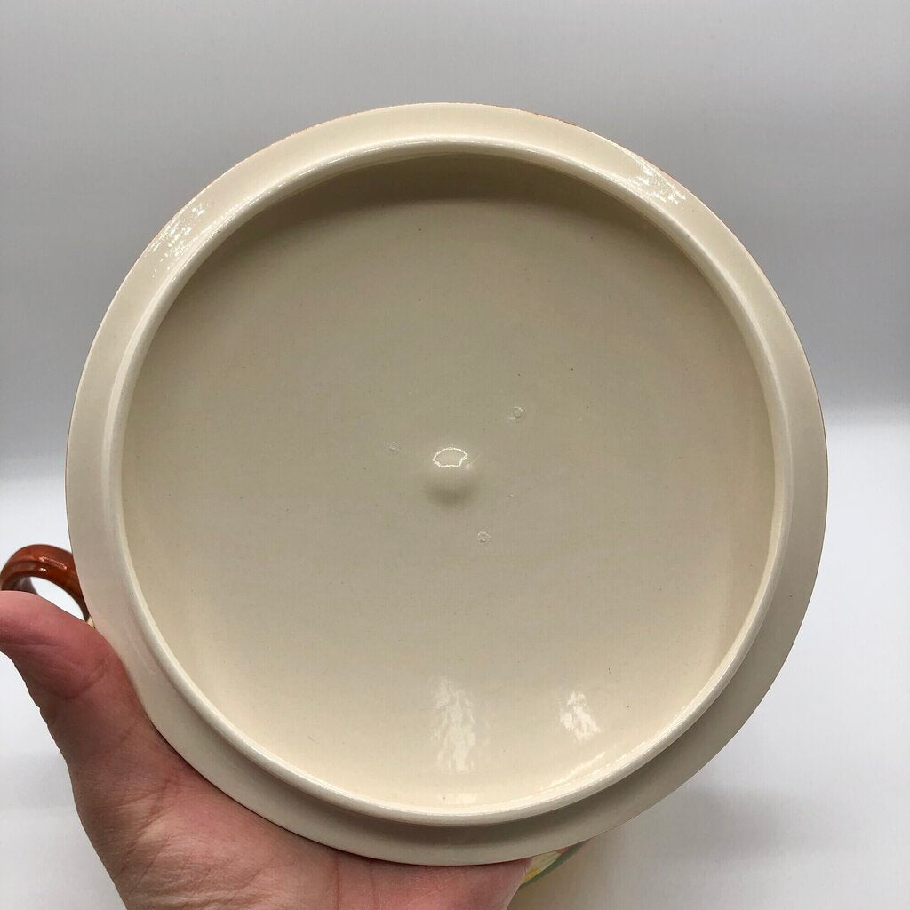 Vernon Kilns Vernonware Homespun Covered Casserole /b