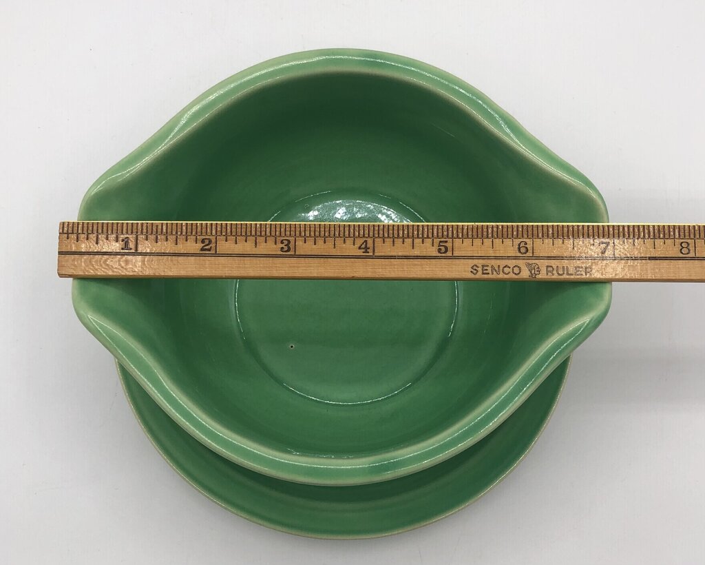 Vtg Coors Rock Mount Pottery Sauce Bowl w/ Underplate /b