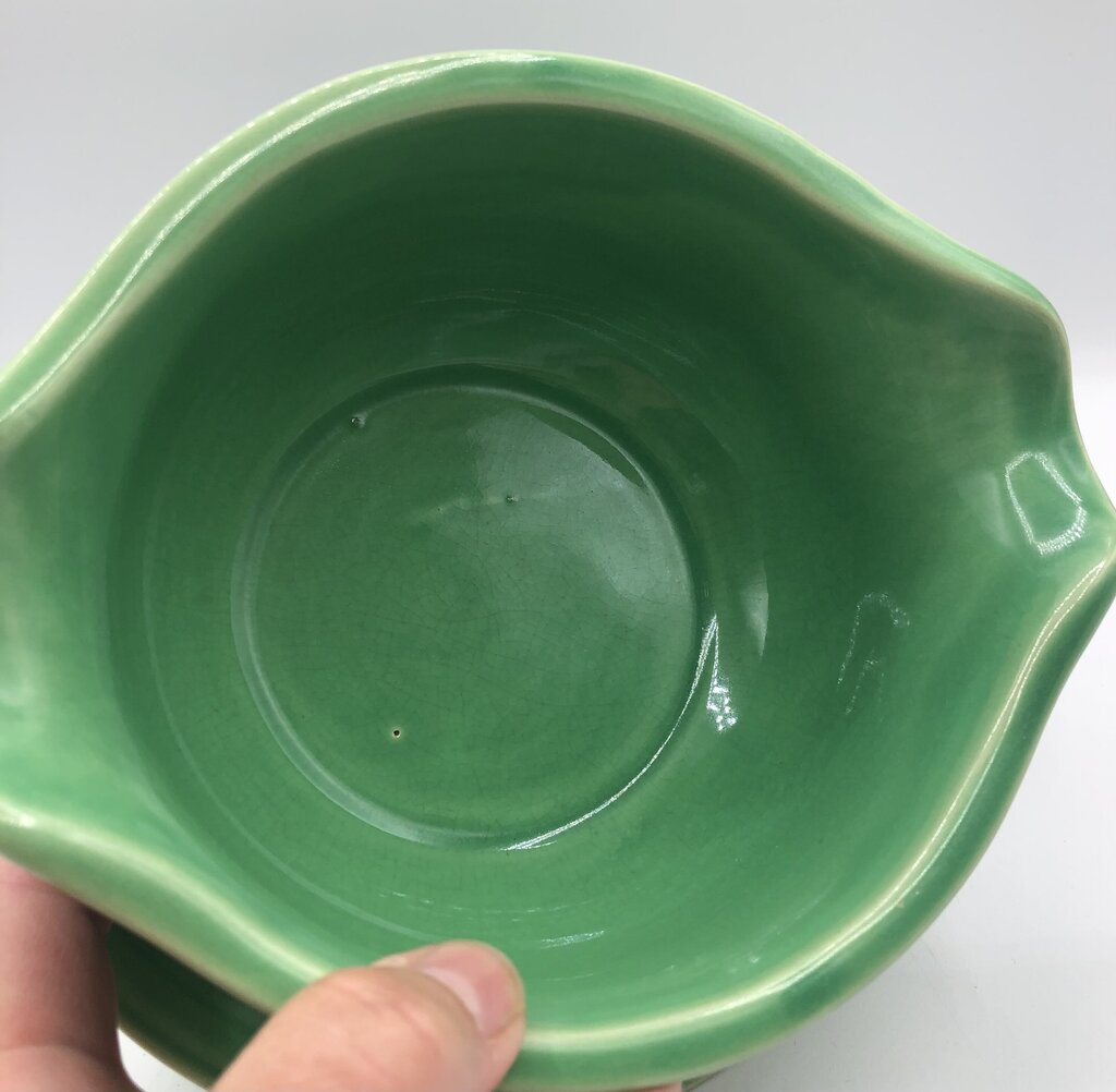 Vtg Coors Rock Mount Pottery Sauce Bowl w/ Underplate /b