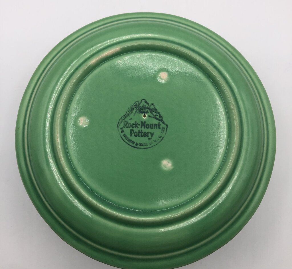 Vtg Coors Rock Mount Pottery Sauce Bowl w/ Underplate /b