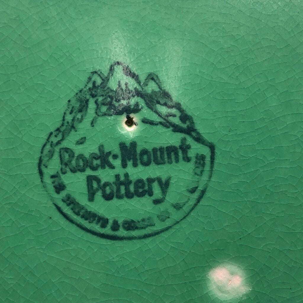 Vtg Coors Rock Mount Pottery Sauce Bowl w/ Underplate /b
