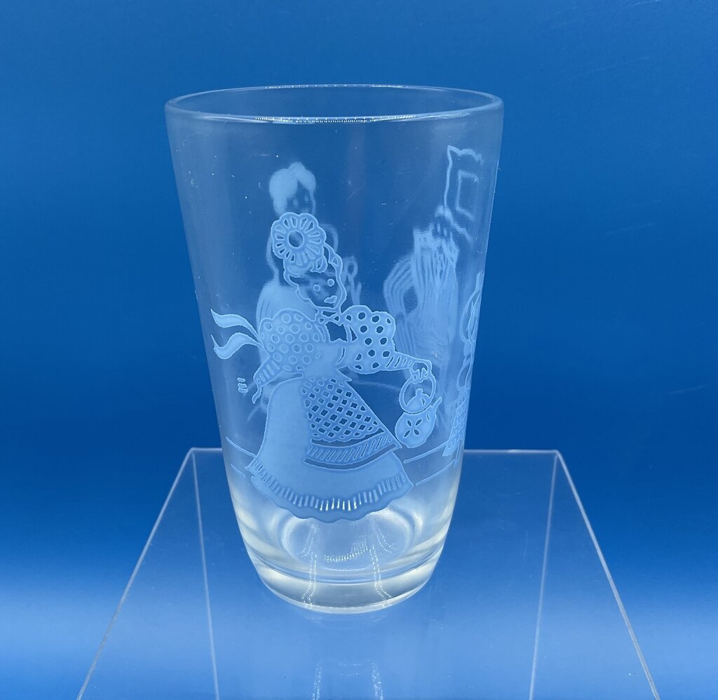 Lot of 5 Vintage 1950s Hazel Atlas Kraft Swanky Swigs Children’s Juice Glasses /s