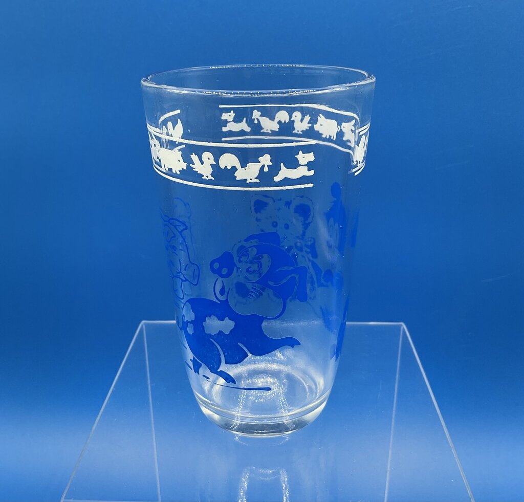 Lot of 5 Vintage 1950s Hazel Atlas Kraft Swanky Swigs Children’s Juice Glasses /s