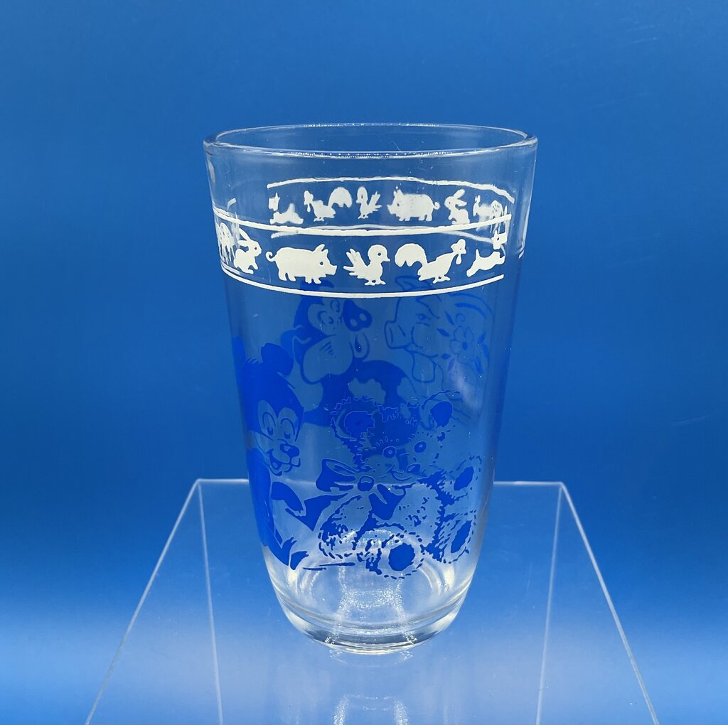Lot of 5 Vintage 1950s Hazel Atlas Kraft Swanky Swigs Children’s Juice Glasses /s