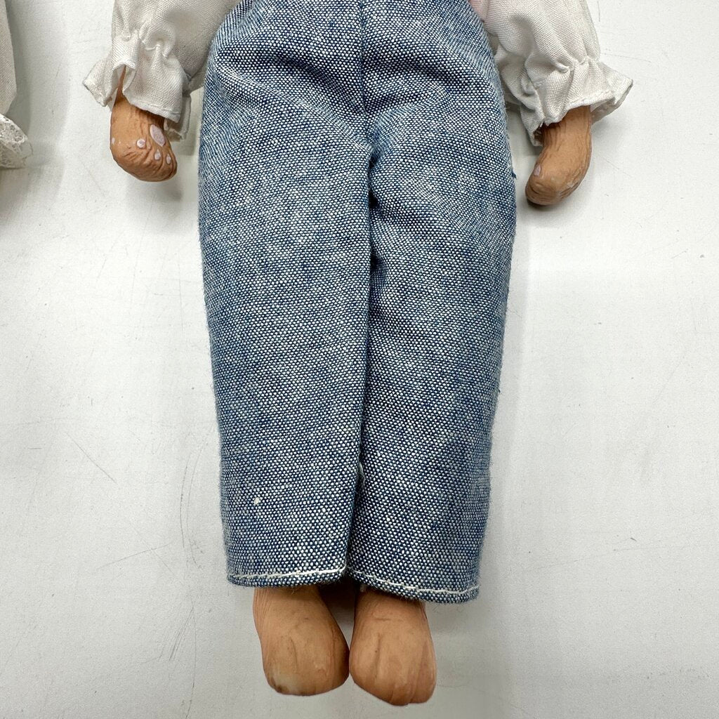 1994 Baxter & Smythe LTD Country Barnyard -BETSY & BILLY BUNNY10” Dolls Porcelain & Cloth /cb