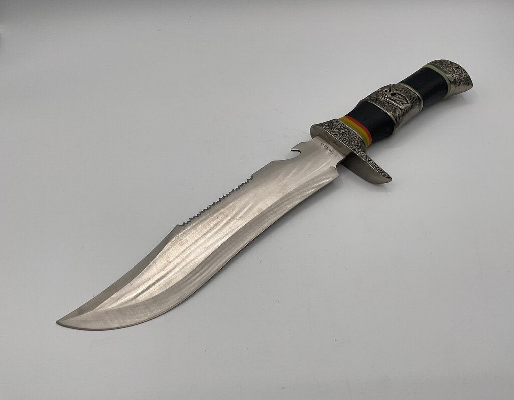 African Pride Custom Designed Bowie Knife 15” Overall w/ Nylon Sheath & Box HK369-150 /s
