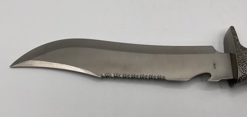 African Pride Custom Designed Bowie Knife 15” Overall w/ Nylon Sheath & Box HK369-150 /s