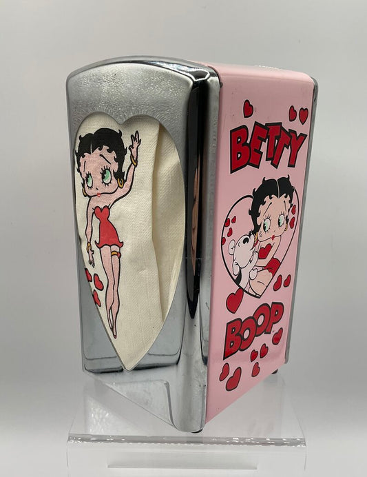 Betty Boop 1998 King Features Syndicate Napkin Dispenser with Napkins /s