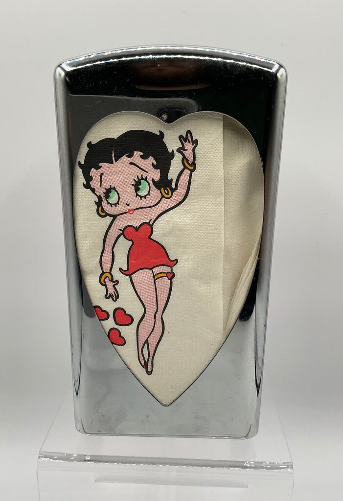 Betty Boop 1998 King Features Syndicate Napkin Dispenser with Napkins /s