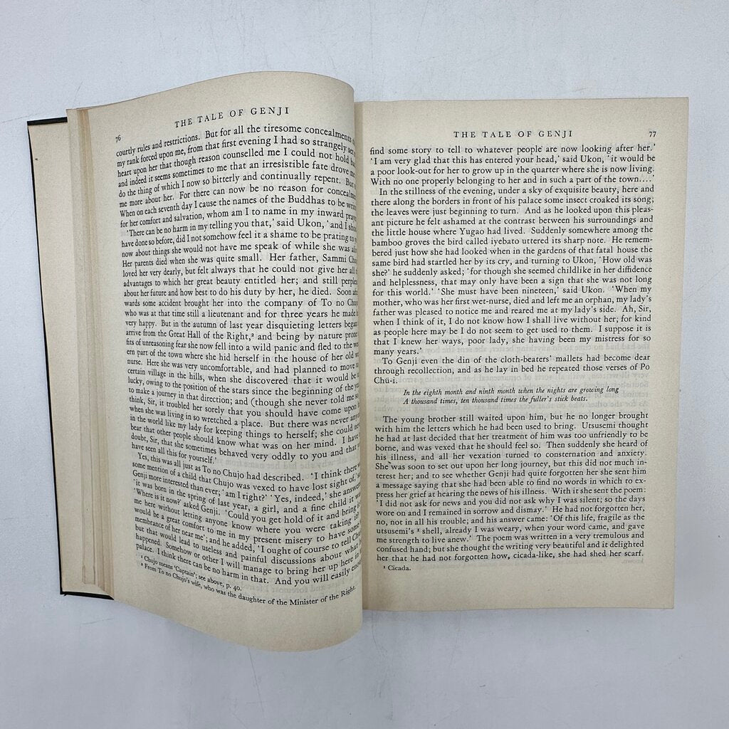 The Tale of Genji-A Novel In Four Parts By Lady Murasaki The LIterary Guild 1935 Hardcover /cb