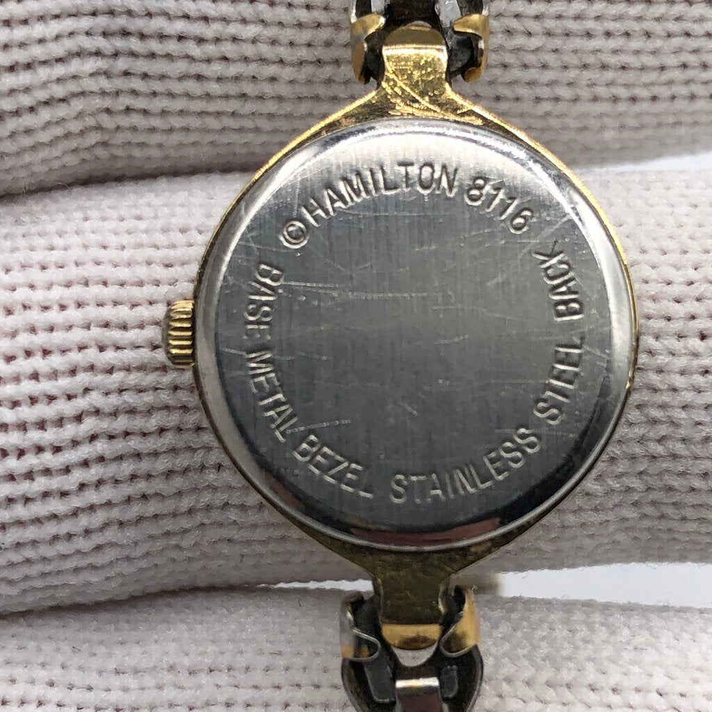 Vintage Ladies Timespan Hamilton 2 Tone Quartz Wristwatch 8116 /b