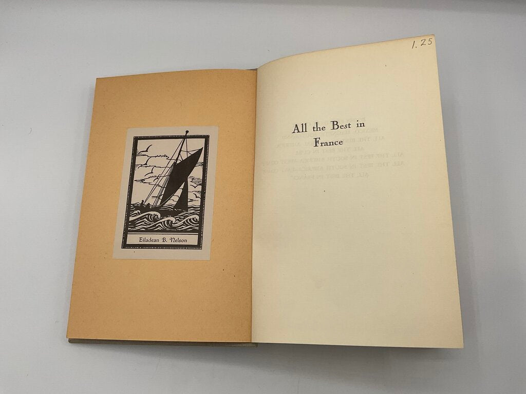 All the Best in France Travel Book by Sydney Clark 1947 Hardcover Book /sb